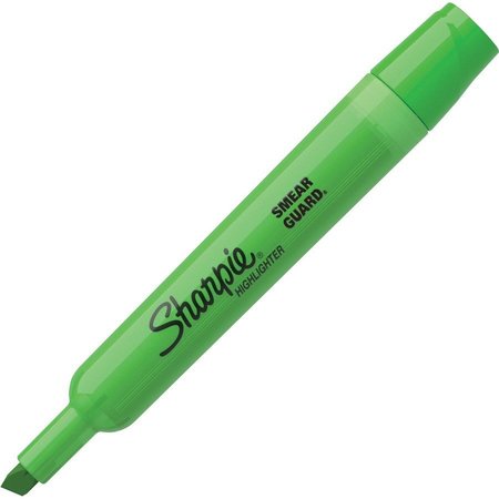 SHARPIE Accent Highlighter, Chisel Point, Fluorescent Green 12PK SAN25026